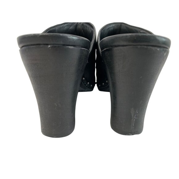 Dansko Womens Black Leather Studded Clogs Size 10 8774 - Picture 7 of 7